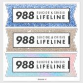 988自殺危機ライン シール (シート)