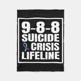 988自殺及び危機生存線自殺防止 フリースブランケット