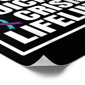 988自殺及び危機生存線自殺防止 ポスター (角)