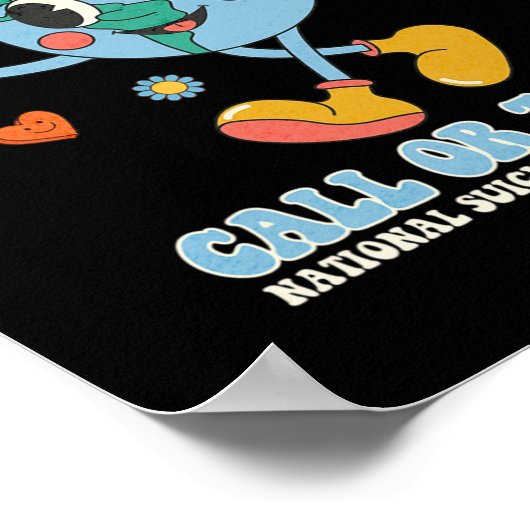 988自殺防止の滞在は明日の男性を必要とする ポスター (角)