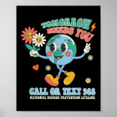 988自殺防止の滞在は明日の男性を必要とする ポスター (正面)