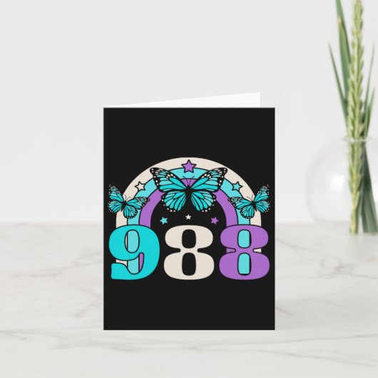 988自殺防止認識度メンタルヘルスRet カード (正面)