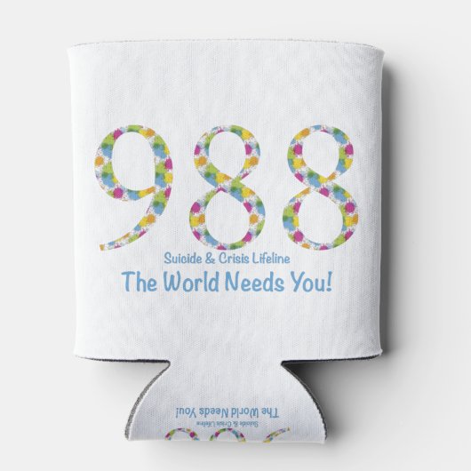988自殺&危機生存線世界があなたを必要 缶クーラー (裏面)
