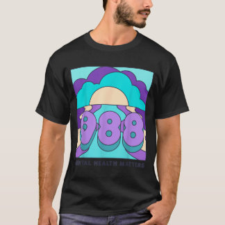 988 メンタルヘルスの大切さ 予防と認識 Tシャツ