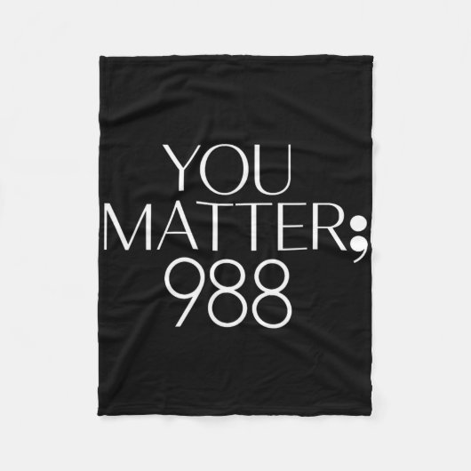 988 自殺予防啓発 _1  フリースブランケット (正面)