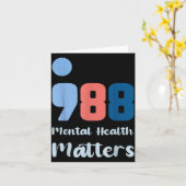 988 Mental Health S Suicide Prevention Awareness  カード (黄色い花)