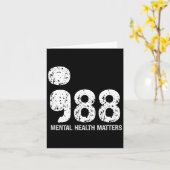 988 Mental Health S Suicide Prevention Awareness  カード (黄色い花)