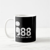 988 Mental Health S Suicide Prevention Awareness コーヒーマグカップ (左)