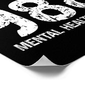 988 Mental Health S Suicide Prevention Awareness ポスター (角)