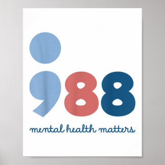 988 Mental Health S Suicide Prevention Awareness  ポスター