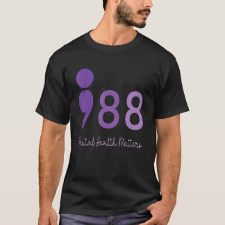 988 Semicolon Mental Health Matters Suicide Preven Tシャツ