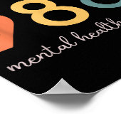 988 Semicolon Mental Health S Suicide Prevention  ポスター (角)