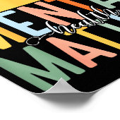 988 Semicolon Mental Health S Suicide Prevention W ポスター (角)