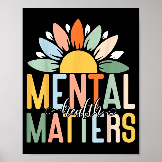 988 Semicolon Mental Health S Suicide Prevention W ポスター (正面)