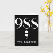 988 Suicide Prevention Awareness カード (黄色い花)