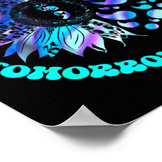 988 Suicide Prevention Stay Tomorrow Needs You Men ポスター (角)