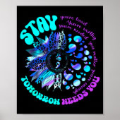 988 Suicide Prevention Stay Tomorrow Needs You Men ポスター (正面)