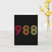 988 Tee自殺防止ホットライン健康メンタルA カード (黄色い花)