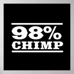 98%のチンパンジー ポスター