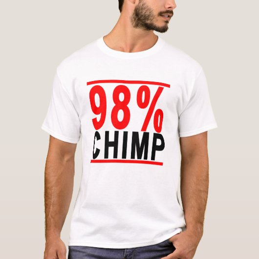 98%のチンパンジーT-Shirts.png Tシャツ (正面)