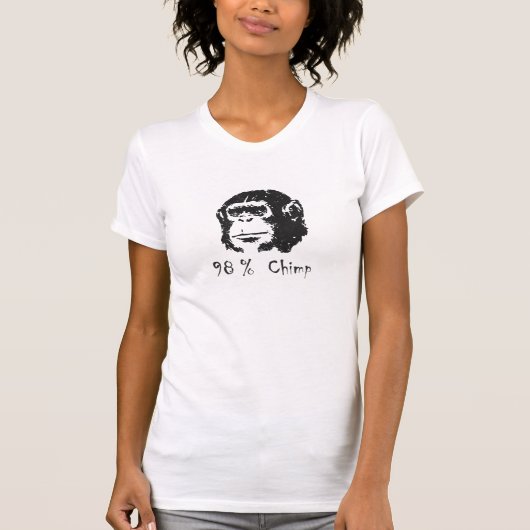 98%チンパンジーのティー Tシャツ (正面)