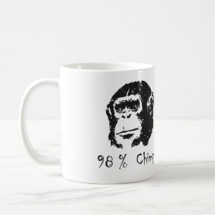 98%チンパンジーのマグ コーヒーマグカップ