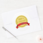 98%チンパンジー – 保証 ラウンドシール (封筒)