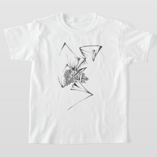 98 ブラック ホワイト 抽象 トライバル タトゥー アート Tシャツ