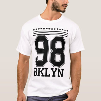 98 BKLYN ブルックリン ヴィンテージ ユニバーシティ グラフィック Tシャツ