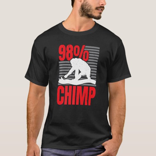 98 Chimp Monkey  Ape Chimpanzee Whisperer Tシャツ (正面)