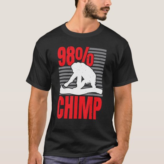 98 Chimp Monkey   Ape Chimpanzee Whisperer Tシャツ (正面)