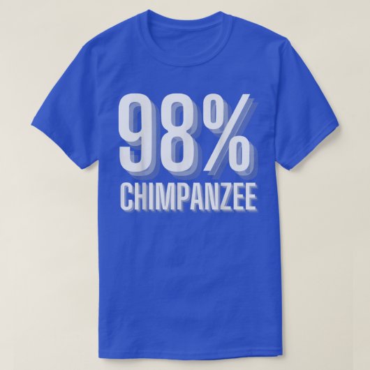 98 Chimpanzee Monkey Ape Evolution Theory Best Sci Tシャツ (デザイン正面)