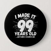 99おもしろい誕生日引用文皮肉99歳 缶バッジ (正面)