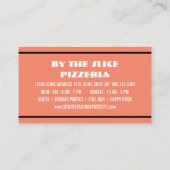 99の問題がピザの問題 名刺 (裏面)