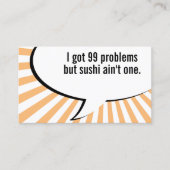 99の問題だが、寿司は問題になる 名刺 (正面)