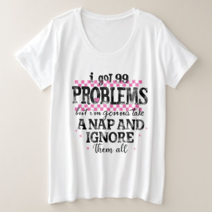 99の問題 プラスサイズTシャツ