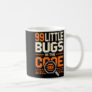 99の小さなバグがコード内にある プログラマーのユーモア コーヒーマグカップ