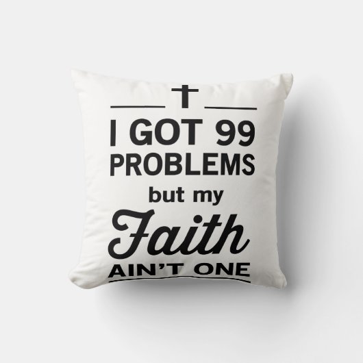 99の得問題だが信仰は一つではない クッション (正面)