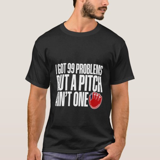 99の得問題だが、ピッチは1つではない Tシャツ (正面)