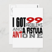 99の悩みがあって、瘻孔はそのうちの一つじゃない ポストカード (正面/裏面)