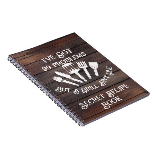 "99の悩みはあるけど、グリルはそのうちの一じゃない - 面白い" ノートブック (右側)