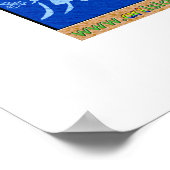 99アッラーの優れた名前 – トルコ語文字- ポスター (角)