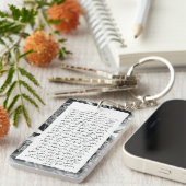 99アッラー名前をカスタムするダイヤモンドテクスチャシックの名前 キーホルダー (正面右)