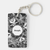 99アッラー名前をカスタムするダイヤモンドテクスチャシックの名前 キーホルダー (裏面)