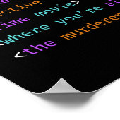 99コードのプログラマコーディングにおけるバグ ポスター (角)