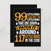 99コードパスの小さなバグIt 117バグプログラマ エンクロージャーカード (正面/裏面)