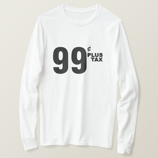 99セントプラス税シャツ Tシャツ (デザイン正面)