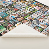 99フォトコラージュ正方形写真 シェルパブランケット (3/4)