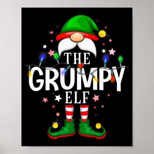 99匹のクリスマスエルフファミリーパジャマ - The Mpy Elf ポスター (正面)