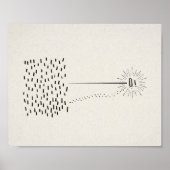 99匹の羊を残して1匹を探しに行くキリスト ポスター (正面)